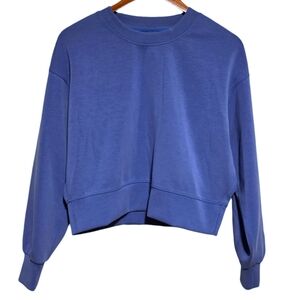lululemon Perfectly Oversized Cropped Crew *Softstreme Wild Indigo Size 2